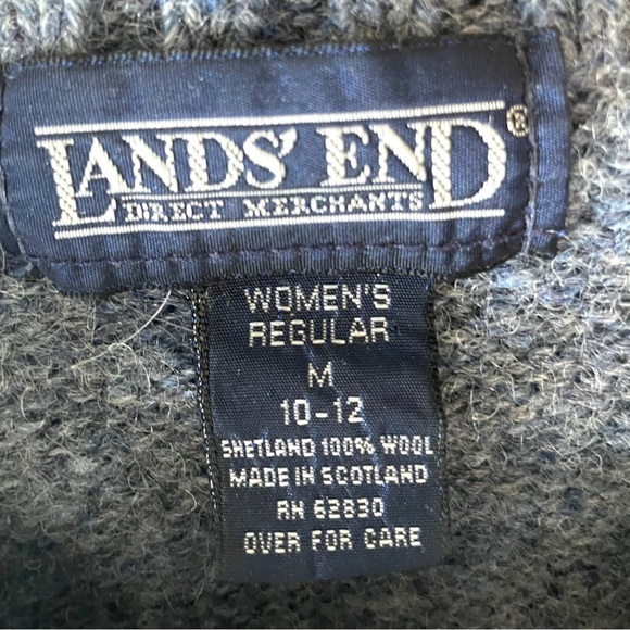 Lands End Blue Sweater size Medium (10-13) - Picture 4 of 7